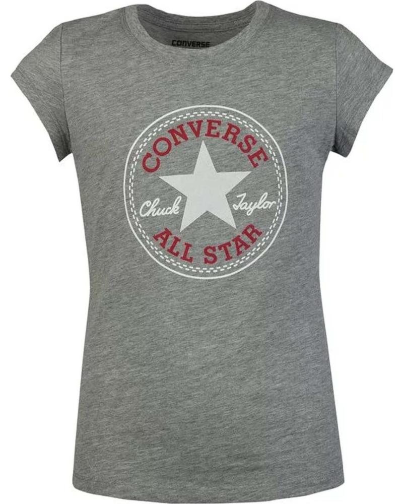 CONVERSE CAMISETA CONVERSE ALL STAR PARA NIÑOS GRIS GRIS