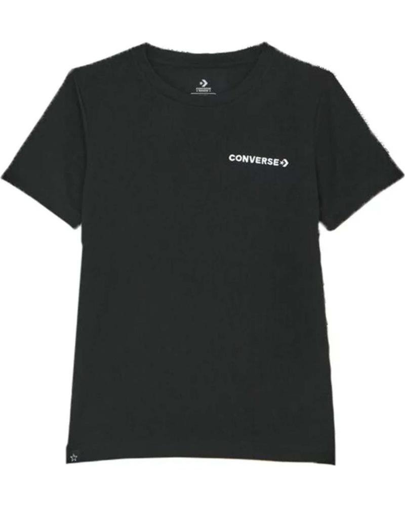 CONVERSE CAMISETA MANGA CORTA ESTAMPADA NEGRO