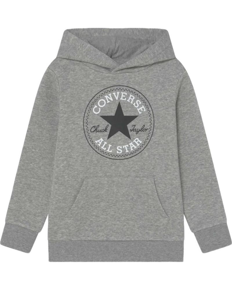 CONVERSE SUDADERA CON CAPUCHA CONVERSE CHUCK TAYLOR ALL STAR PARA NIÑO GRIS