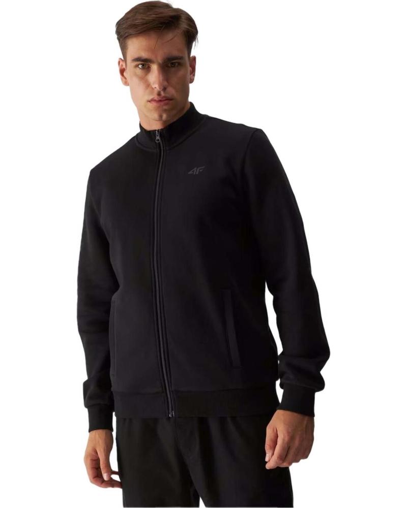 4F CHAQUETA TÉCNICA CON CREMALLERA COMPLETA 4F NEGRO