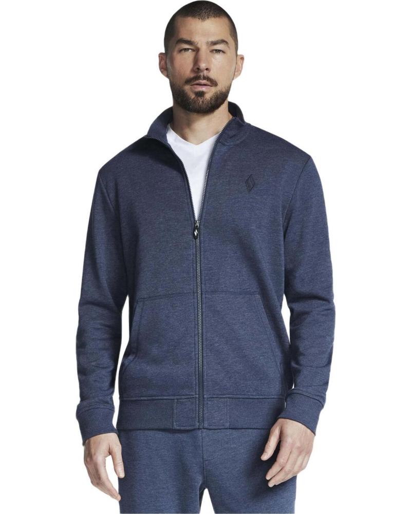 SKECHERS SUDADERA SKECHERS HALF-ZIP PARA HOMBRE AZUL MARINO AZUL