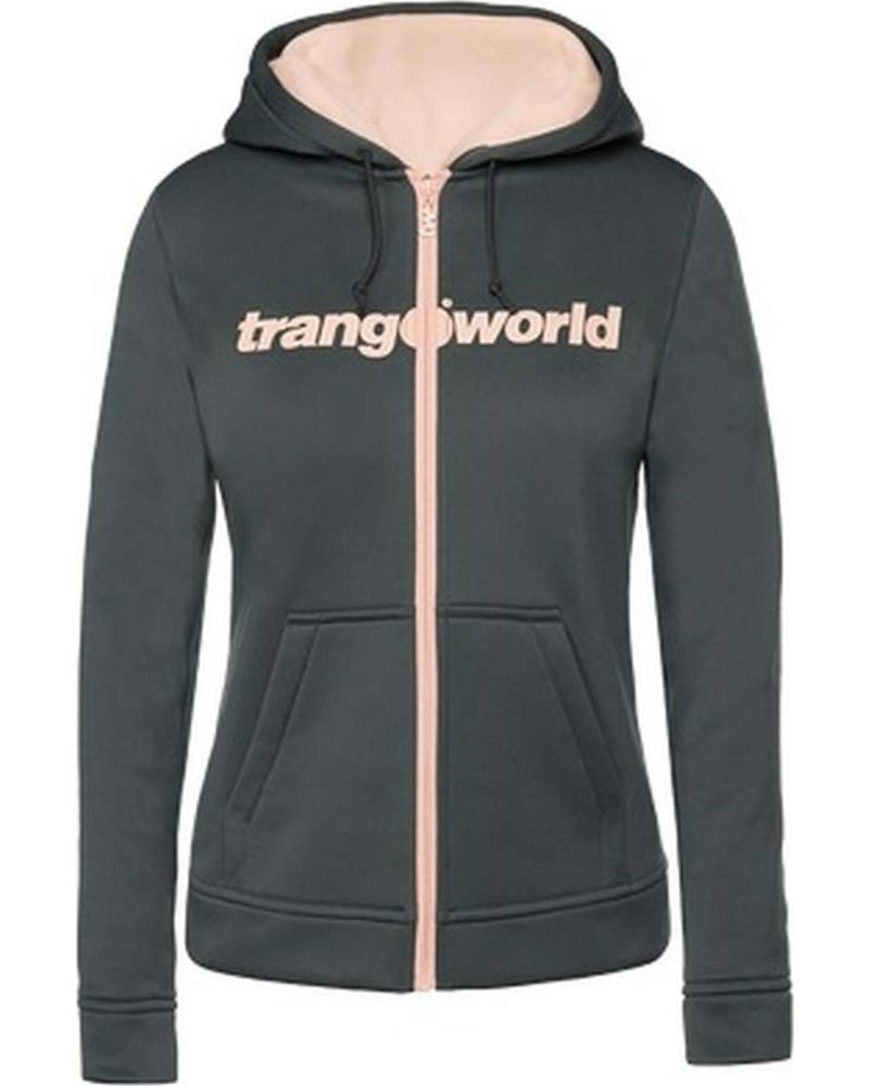 TRANGOWORLD CHAQUETA TRANGOWORLD CON CREMALLERA PARA MUJER GRIS