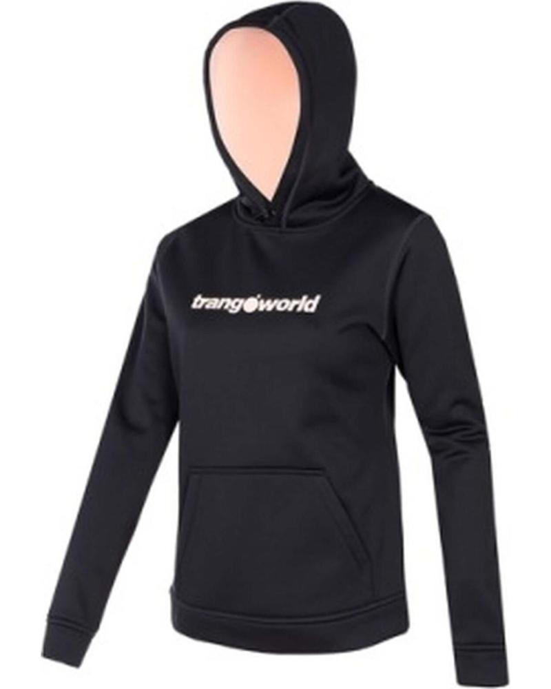 TRANGOWORLD SUDADERA CON CAPUCHA TRANGOWORLD PARA MUJER NEGRO