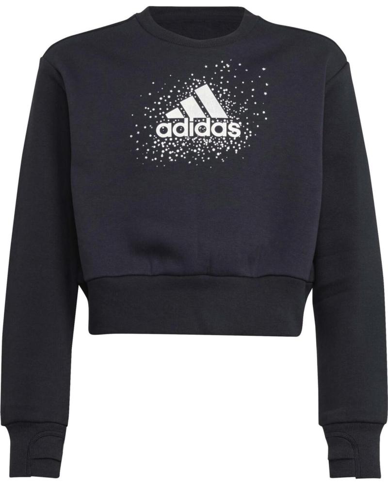 ADIDAS SUDADERA ADIDAS LOGO SPRAY PARA NIÑA NEGRO