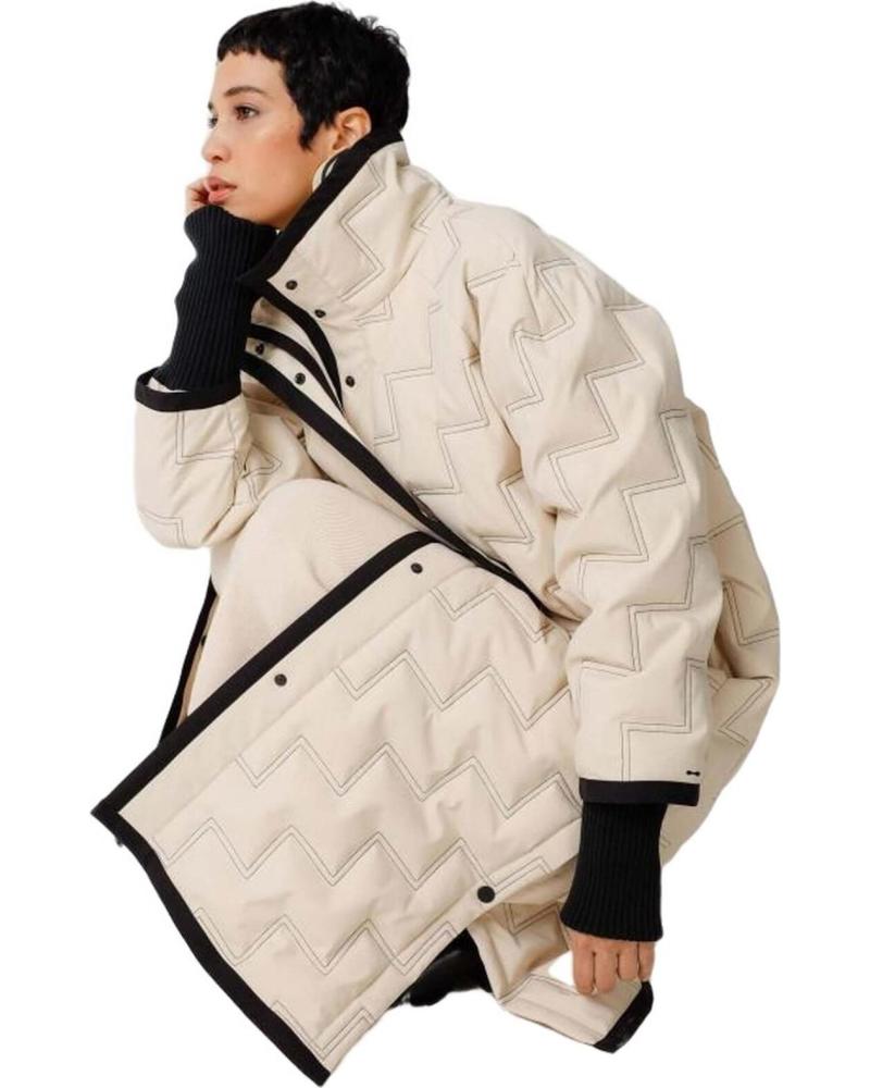 SKFK ABRIGO LARGO ACOLCHADO SKFK BEIGE BEIGE