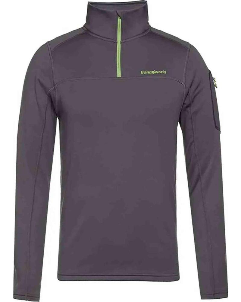 TRANGOWORLD SUDADERA TRANGOWORLD CON CREMALLERA PARA HOMBRE GRIS