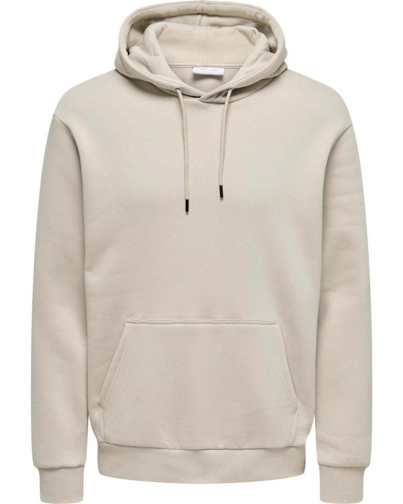 ONLY SUDADERA SONS EN PARA HOMBRE BEIGE