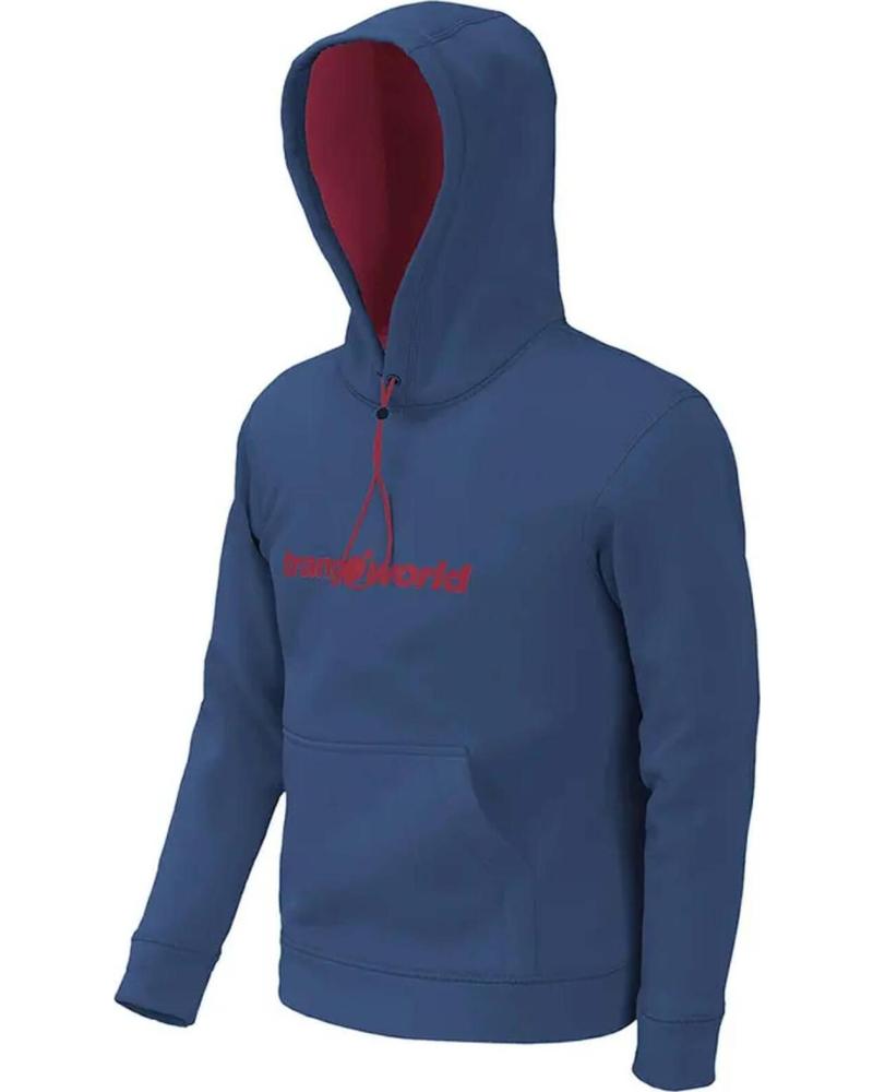 TRANGOWORLD SUDADERA CON CAPUCHA TRANGOWORL AZUL