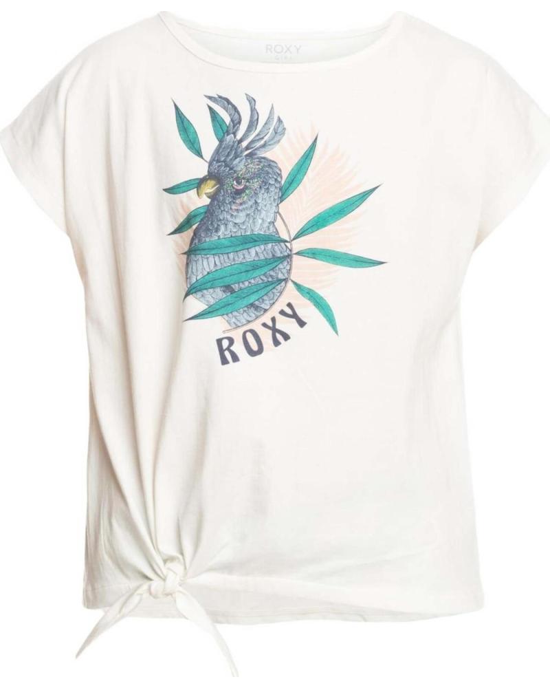 ROXY CAMISETA DE MANGA CORTA ROXY PARA NIÑAS CON ESTAMPADO TROPICAL BLANCO