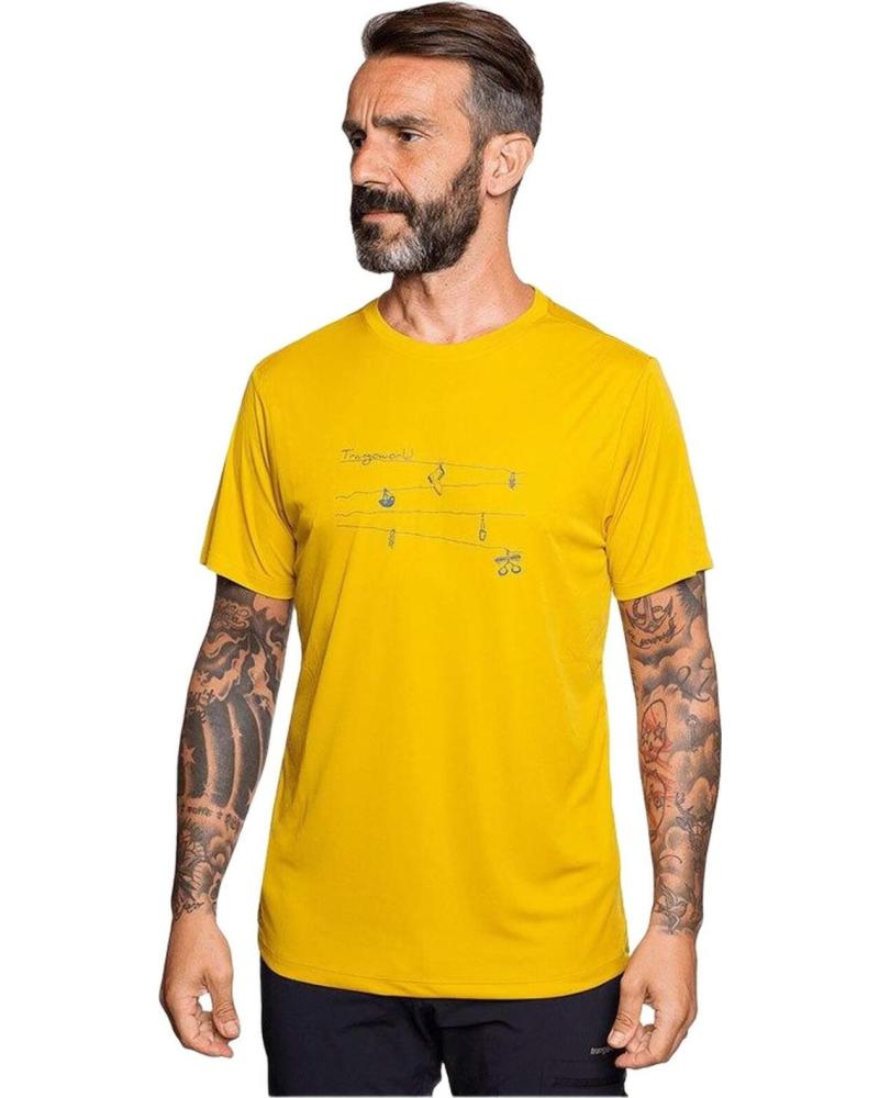 TRANGOWORLD CAMISETA TRANGOWORLD DE MANGA CORTA PARA HOMBRE AMARILLO