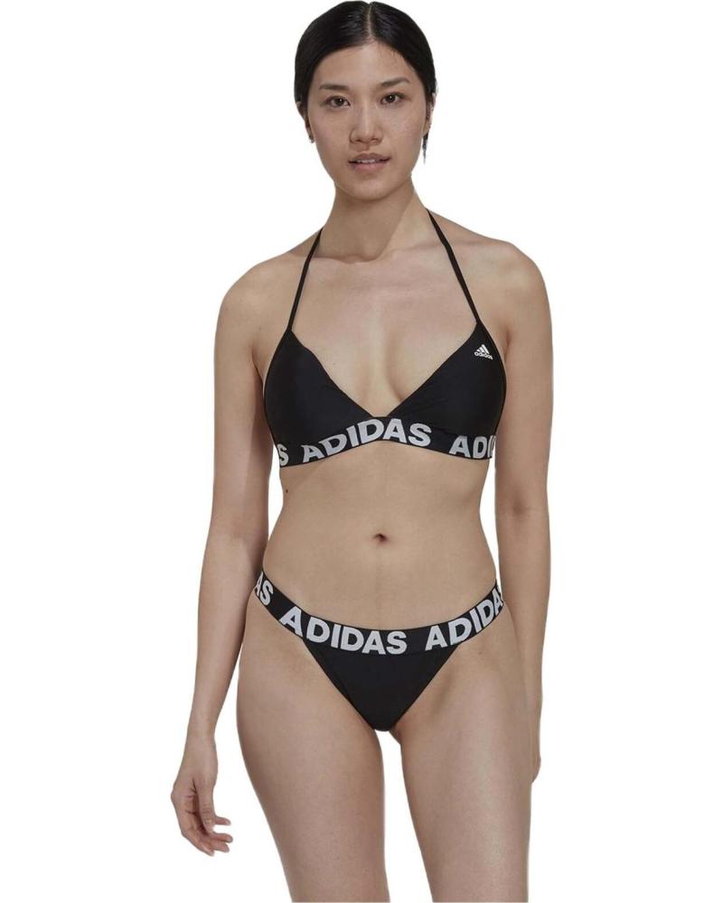 ADIDAS BIKINI DEPORTIVO CON LOGO ELÁSTICO NEGRO