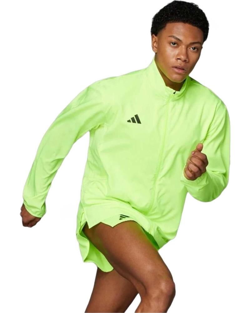 ADIDAS CHAQUETA ADIDAS RUNNING LIGERA HOMBRE VERDE NEÓN VERDE