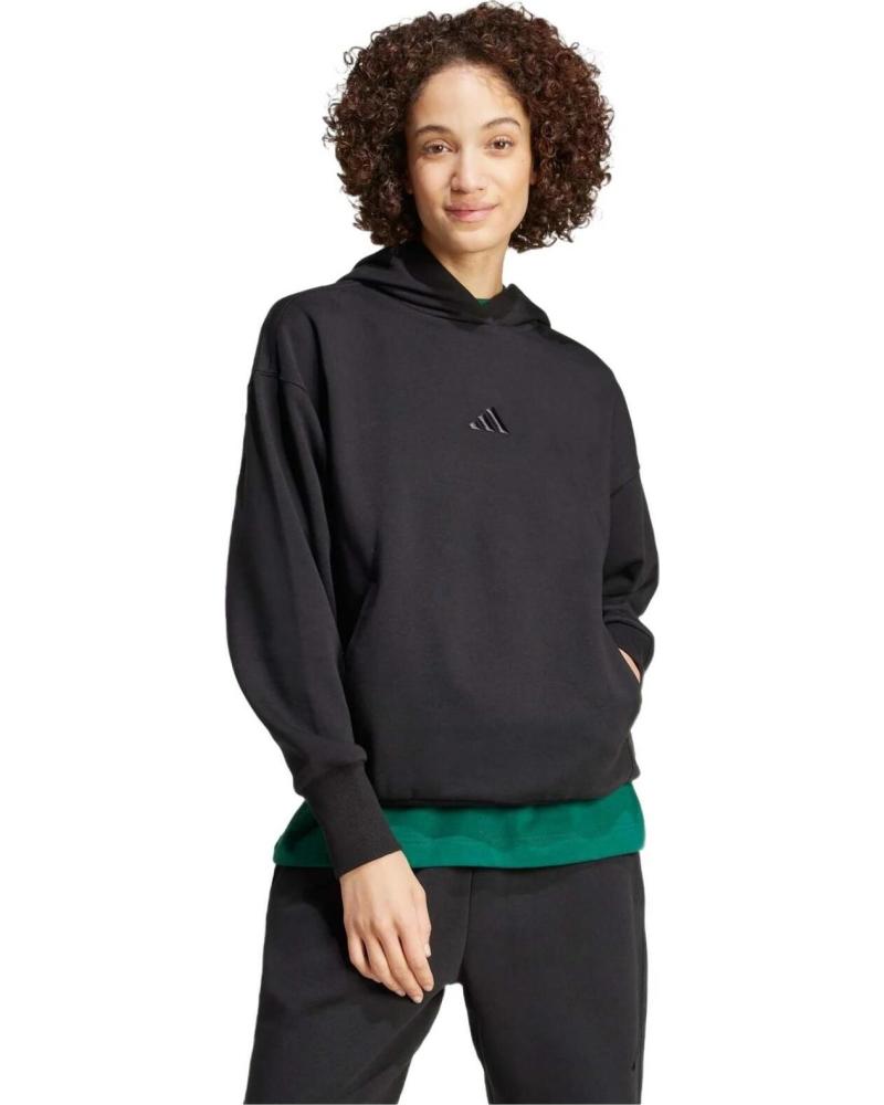ADIDAS SUDADERA CON CAPUCHA ADIDAS ESSENTIALS NEGRO PARA MUJER NEGRO