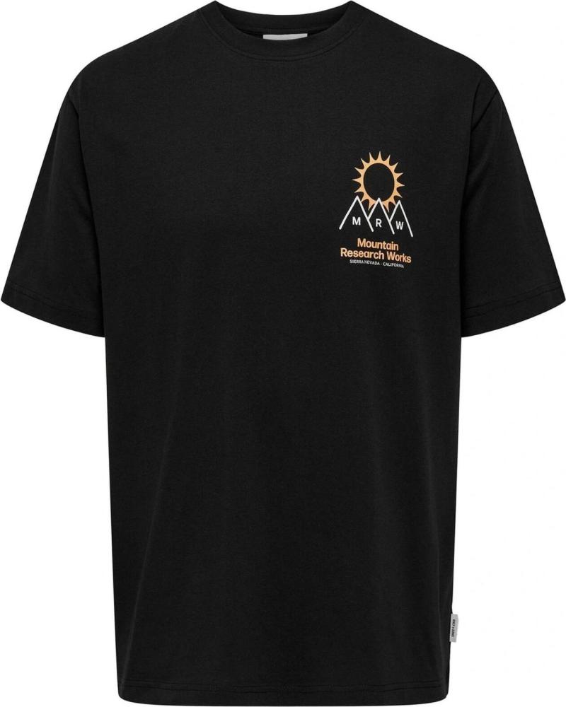 ONLY CAMISETA DE MANGA CORTA ONLY SONS PARA HOMBRE NEGRO