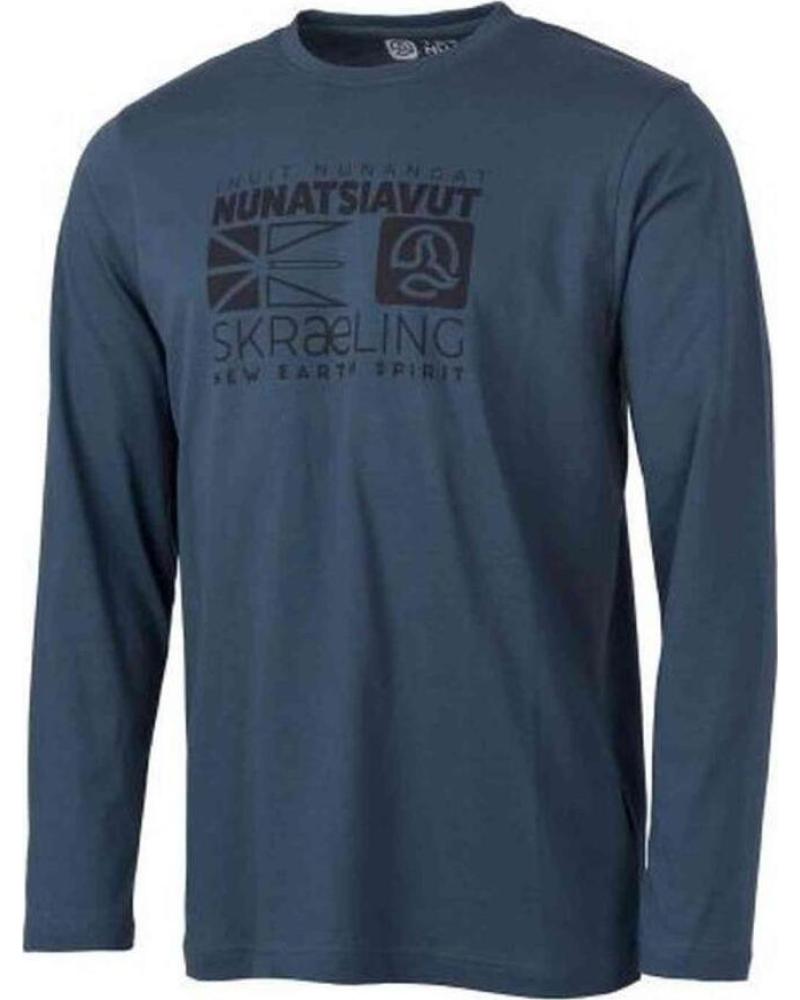 TERNUA TERNUA CAMISETA MANGA LARGA GRÁFICO ESTAMPADO AZUL