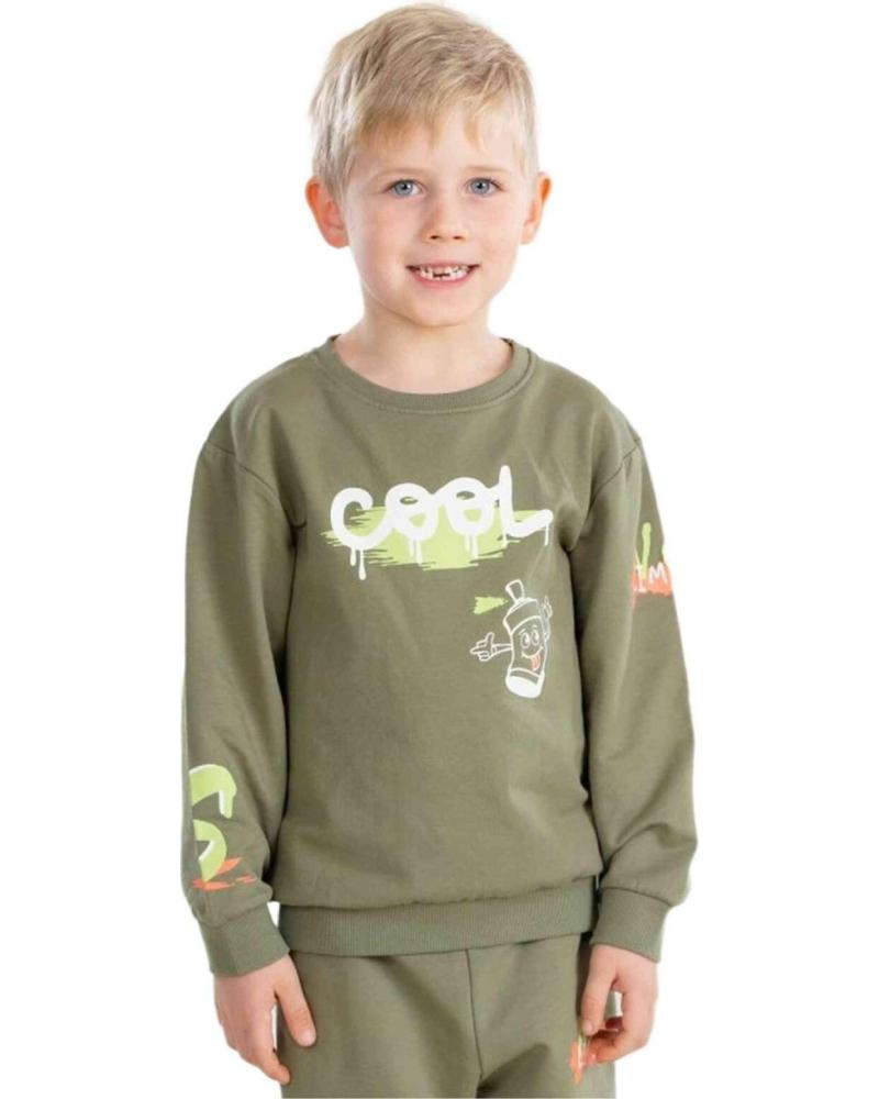 NAME IT SUDADERA NAME IT CON ESTAMPADO GRÁFICO VERDE
