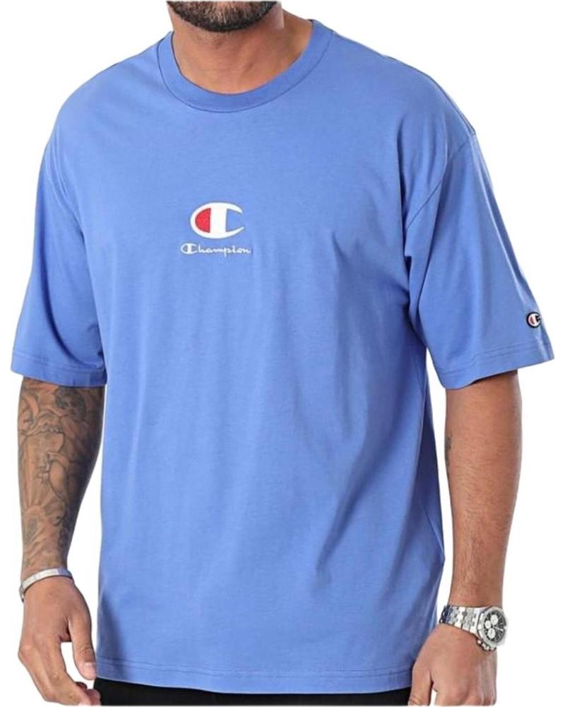 CHAMPION CAMISETA CHAMPION DE MANGA CORTA PARA HOMBRE AZUL