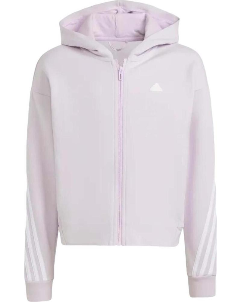 ADIDAS SUDADERA CON CREMALLERA COMPLETA ADIDAS G FI 3S PARA NIÑA VIOLETA