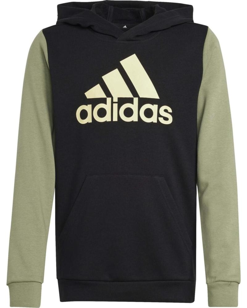 ADIDAS SUDADERA CON CAPUCHA ADIDAS J BL CB HD PARA NIÑOS NEGRO