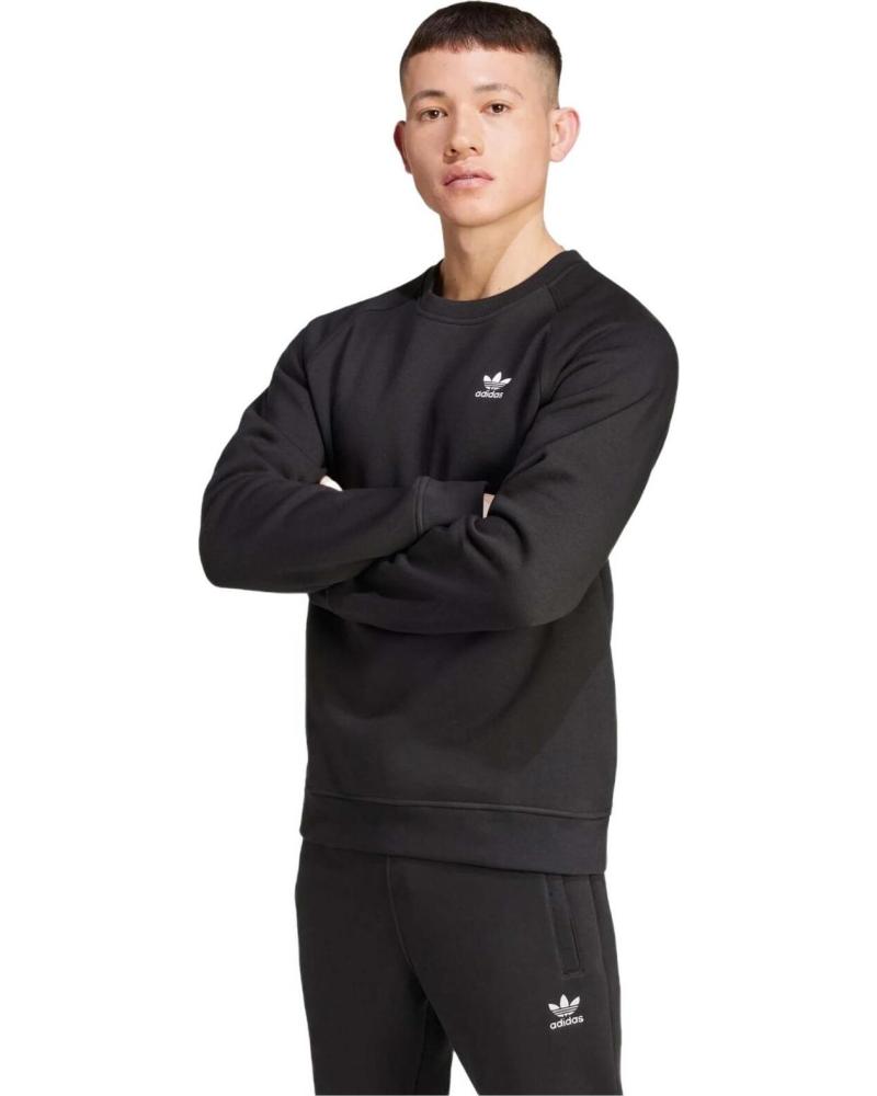 ADIDAS SUDADERA ADIDAS TREFOIL ESSENTIALS PARA HOMBRE NEGRO