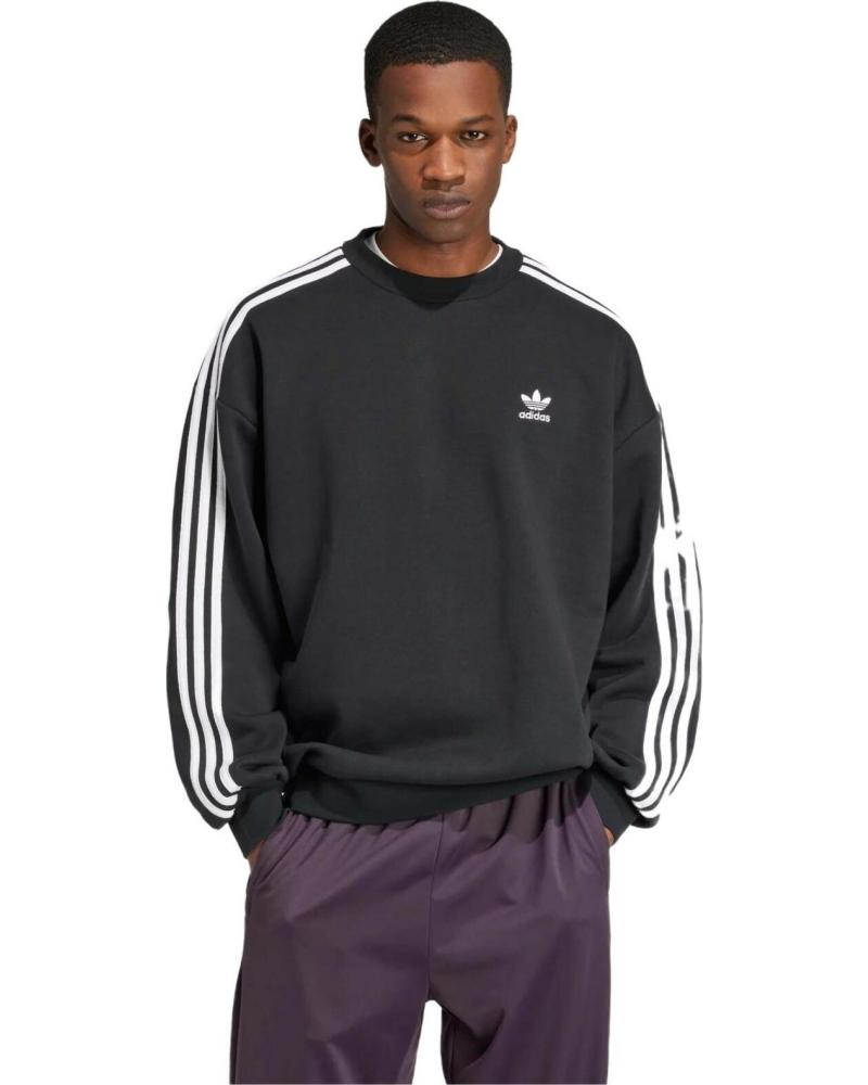ADIDAS SUDADERA ADIDAS ESSENTIALS 3-STRIPES PARA HOMBRE NEGRO