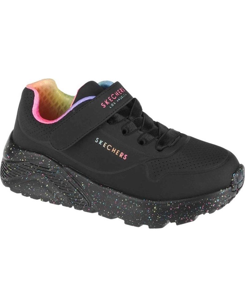 SKECHERS ZAPATILLAS SKECHERS NIÑA NEGRO CON CIERRE VELCRO NEGRO