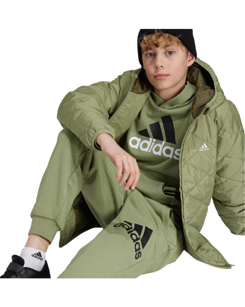 ADIDAS CHAQUETA ACOLCHADA CON CAPUCHA VERDE