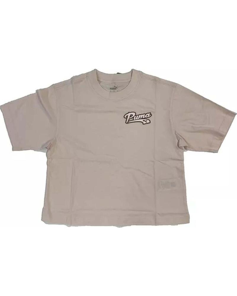 PUMA CAMISETA PUMA ESSENTIALS DE MANGA CORTA PARA MUJER EN BEIGE BEIGE