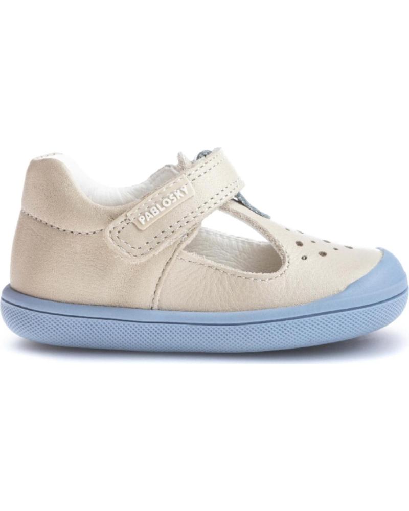 PABLOSKY PABLOSKY SANDALIAS INFANTILES BEIGE CON CIERRE DE VELCRO BEIGE