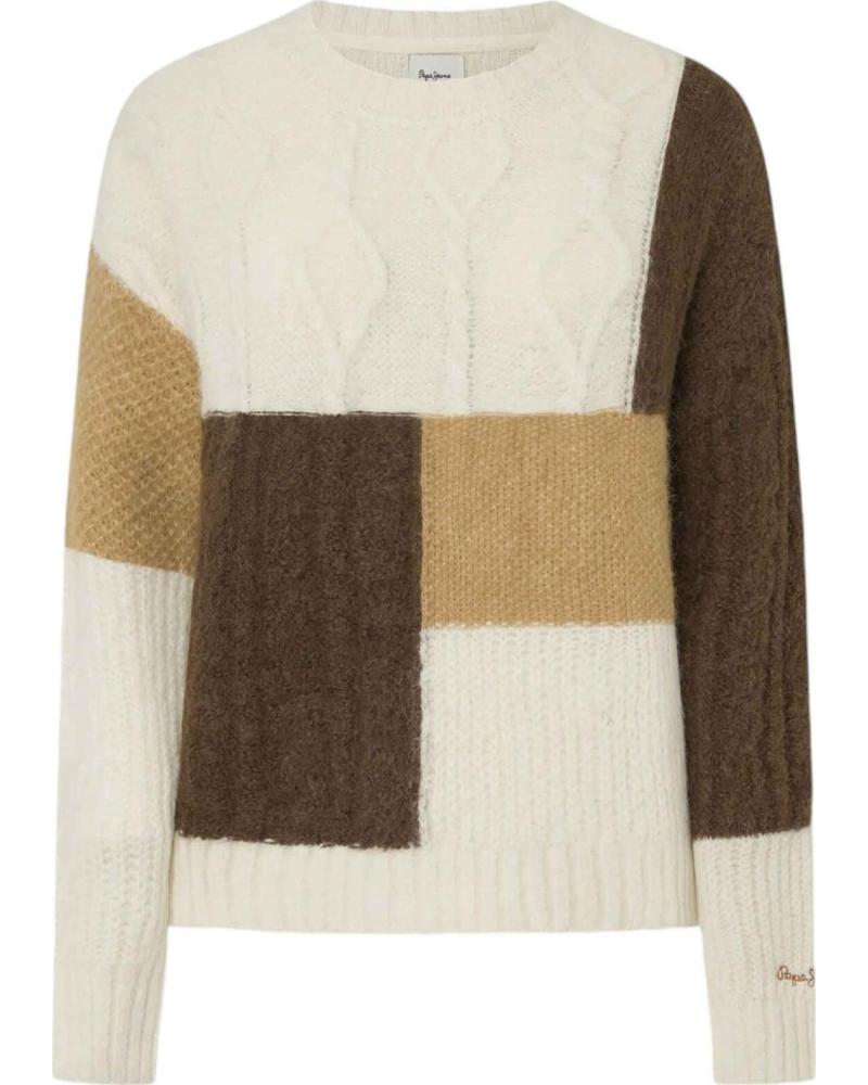 PEPE JEANS JERSEY DE PUNTO PEPE JEANS PARA MUJER CON BLOQUES DE COLOR MULTICOLOR