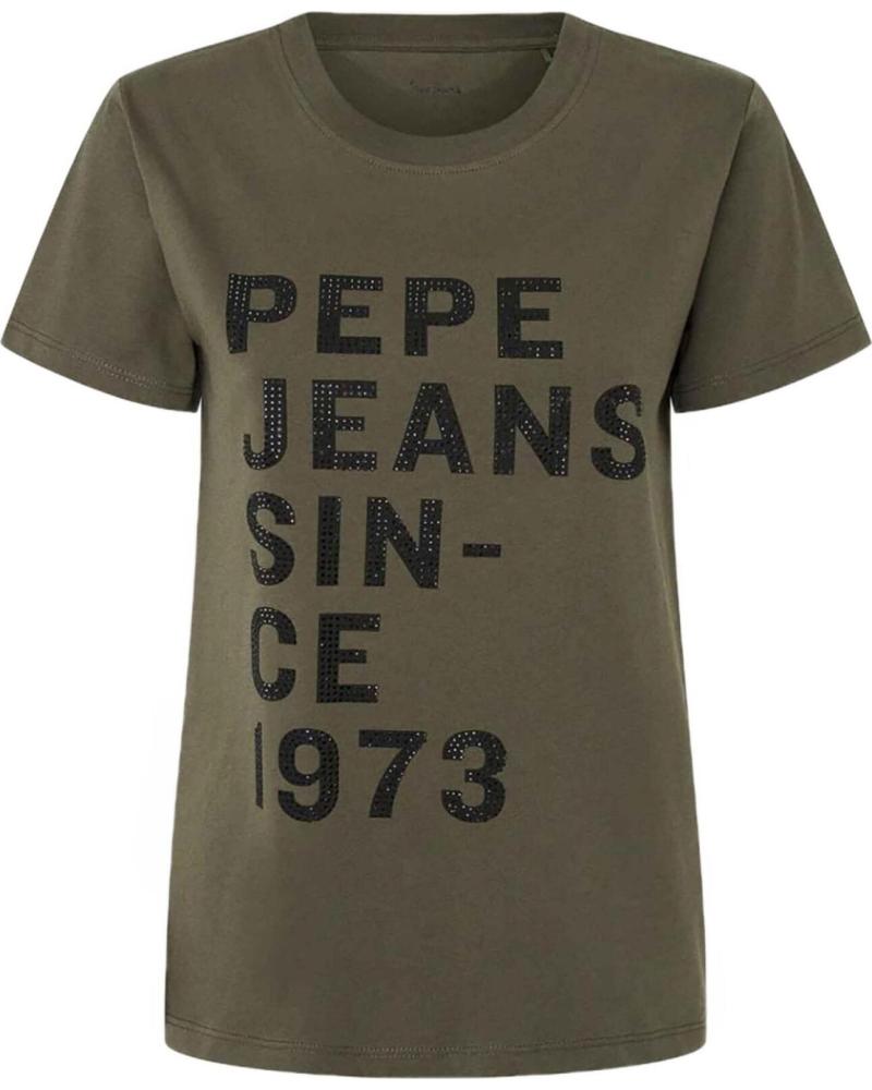 PEPE JEANS CAMISETA PEPE JEANS DE MANGA CORTA PARA MUJER VERDE