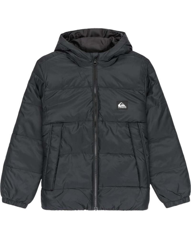 QUIKSILVER CHAQUETA QUIKSILVER COLD DAYS KVJ0 NEGRA CON CAPUCHA NEGRO
