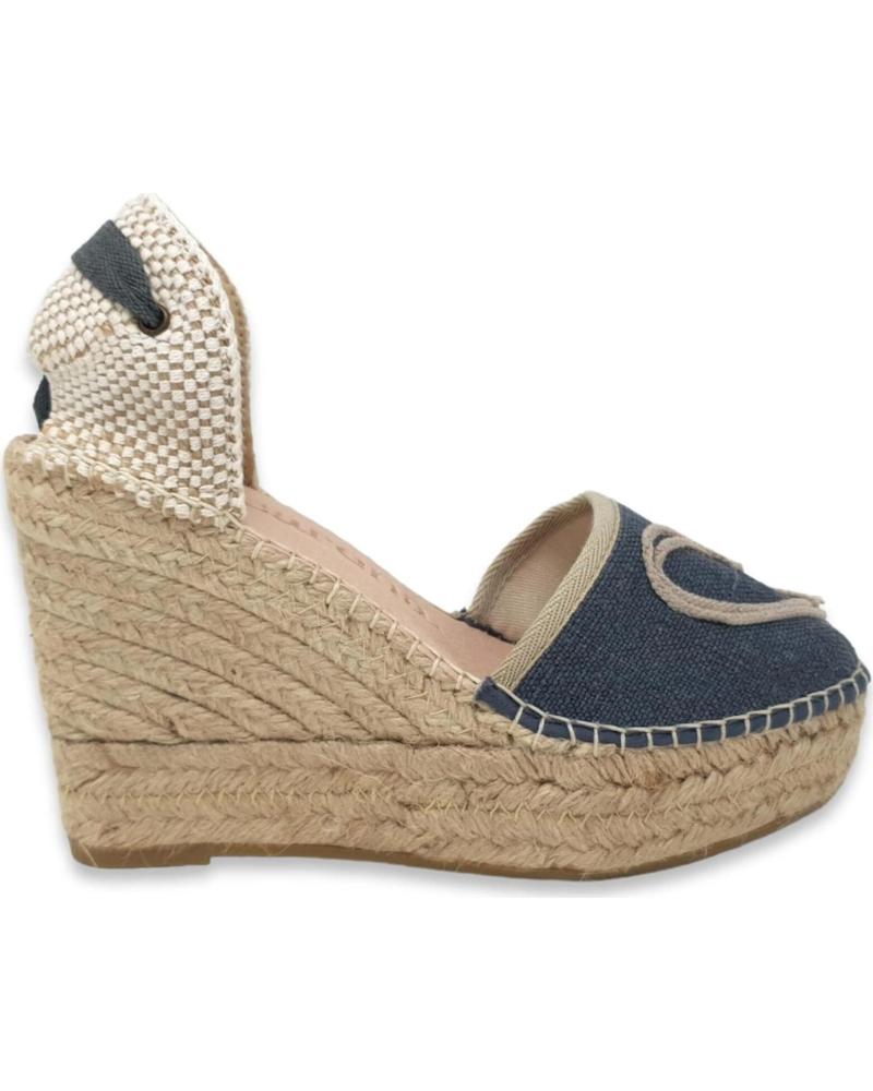 MACARENA SANDALIAS DE PLATAFORMA MACARENA CON CUÑA PARA MUJER EN AZUL AZUL