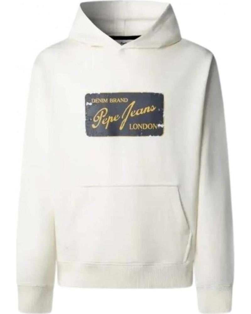 PEPE JEANS SUDADERA PEPE JEANS CON LOGO ESTAMPADO EN EL PECHO BLANCO