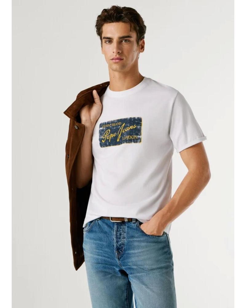 PEPE JEANS CAMISETA PM5010317 CON LOGO ESTAMPADO BLANCO