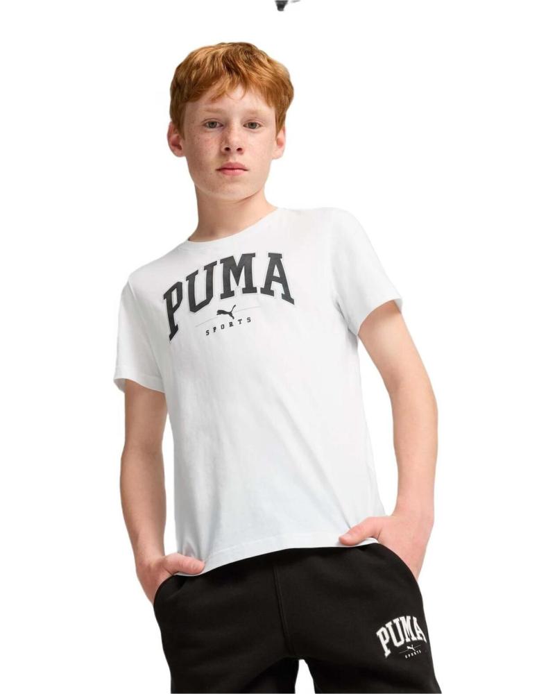 PUMA CAMISETA GRAPHIC JUVENIL BLANCO