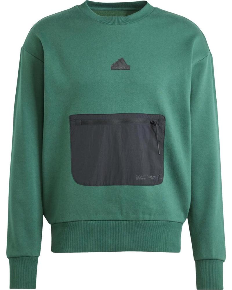 ADIDAS SUDADERA ADIDAS ESSENTIALS PARA HOMBRE EN VERDE VERDE