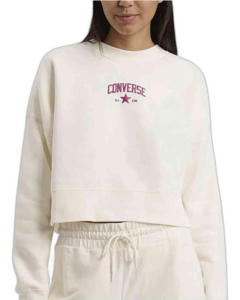 CONVERSE SUDADERA CONVERSE ´ALL STAR´ CROP PARA MUJER BLANCO