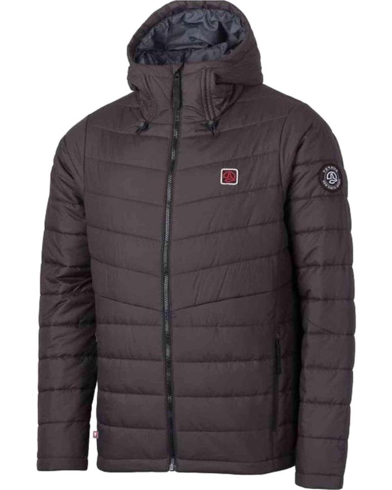 TERNUA CHAQUETA TERNUA DE HOMBRE NEGRA ACOLCHADA CON CAPUCHA NEGRO