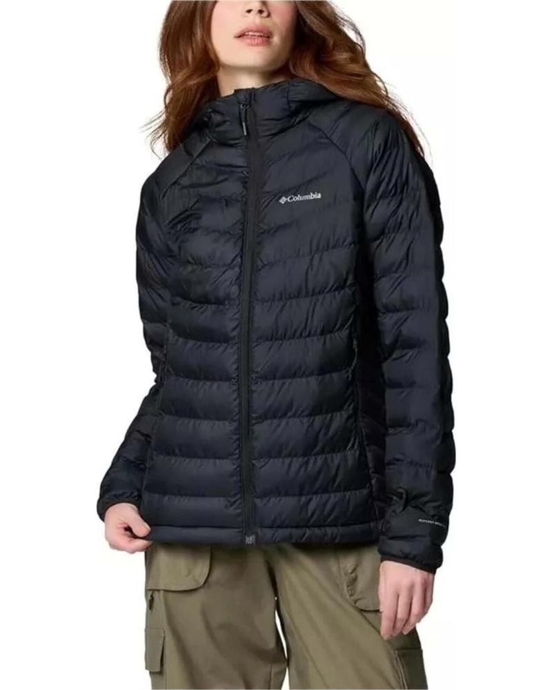 COLUMBIA CHAQUETA TÉCNICA ACOLCHADA CON CAPUCHA COLUMBIA NEGRO