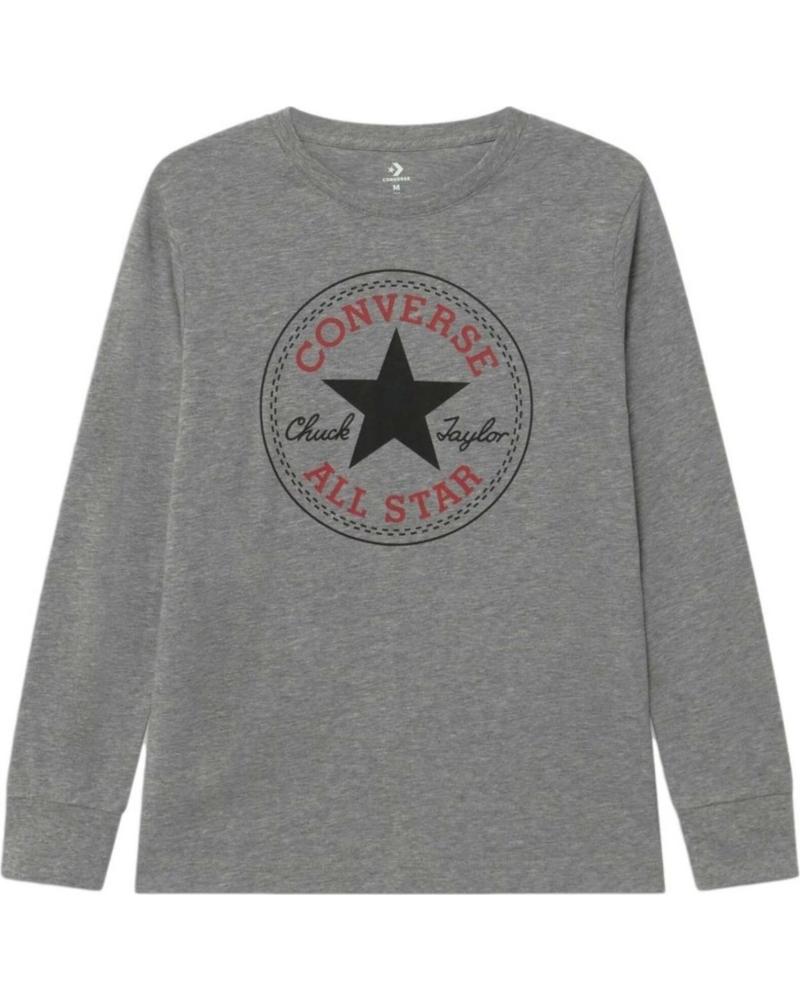CONVERSE CAMISETA CONVERSE DE MANGA LARGA PARA NIÑOS GRIS GRIS