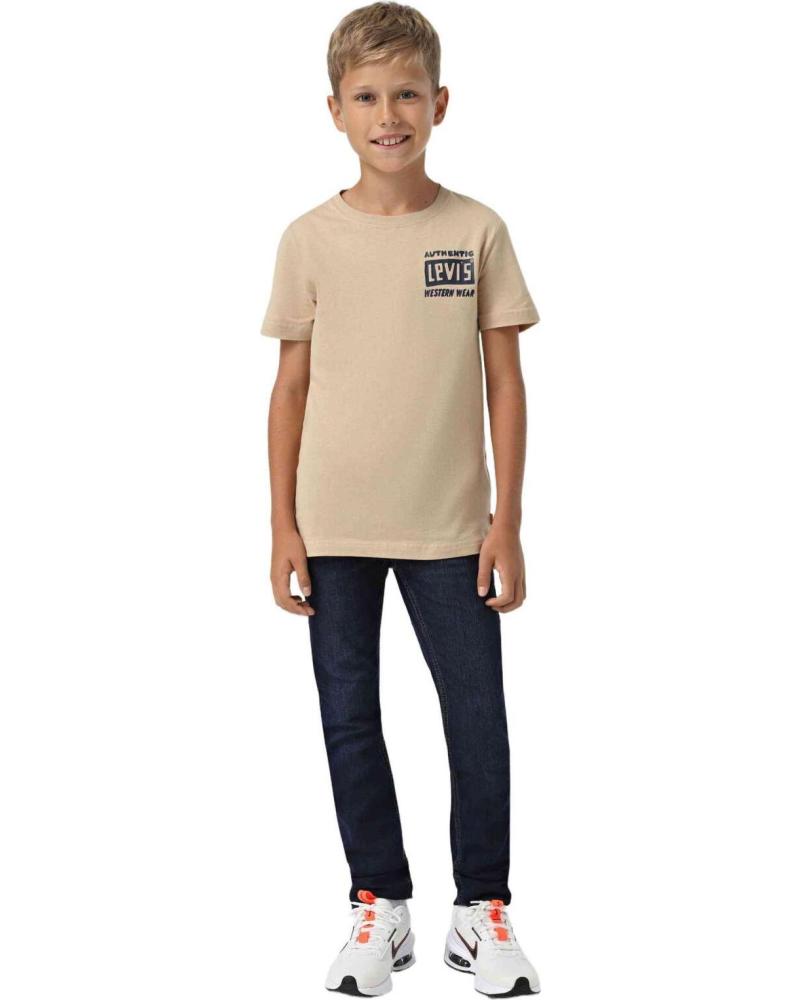LEVIS CAMISETA LEVI´S DE MANGA CORTA PARA NIÑO BEIGE