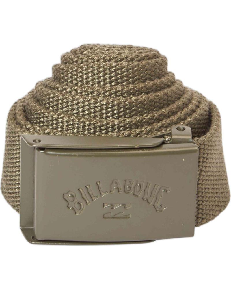 BILLABONG CINTURÓN BILLABONG DE LONA PARA HOMBRE CON HEBILLA METÁLICA VERDE