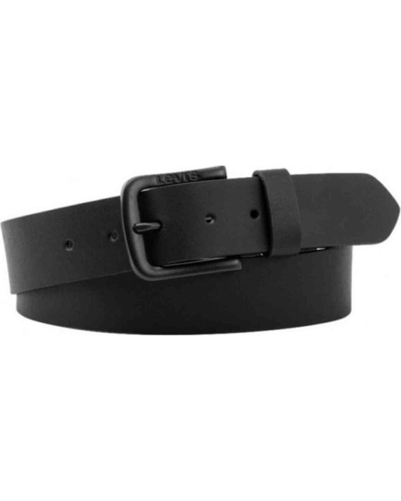 LEVIS CINTURÓN LEVI´S DE CUERO NEGRO UNISEX NEGRO