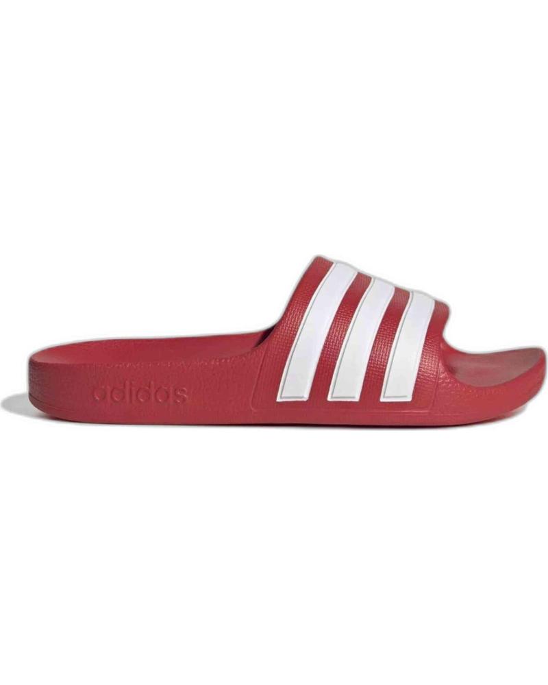 ADIDAS CHANCLAS ADILETTE AQUA CON BANDAS LATERALES ROJO