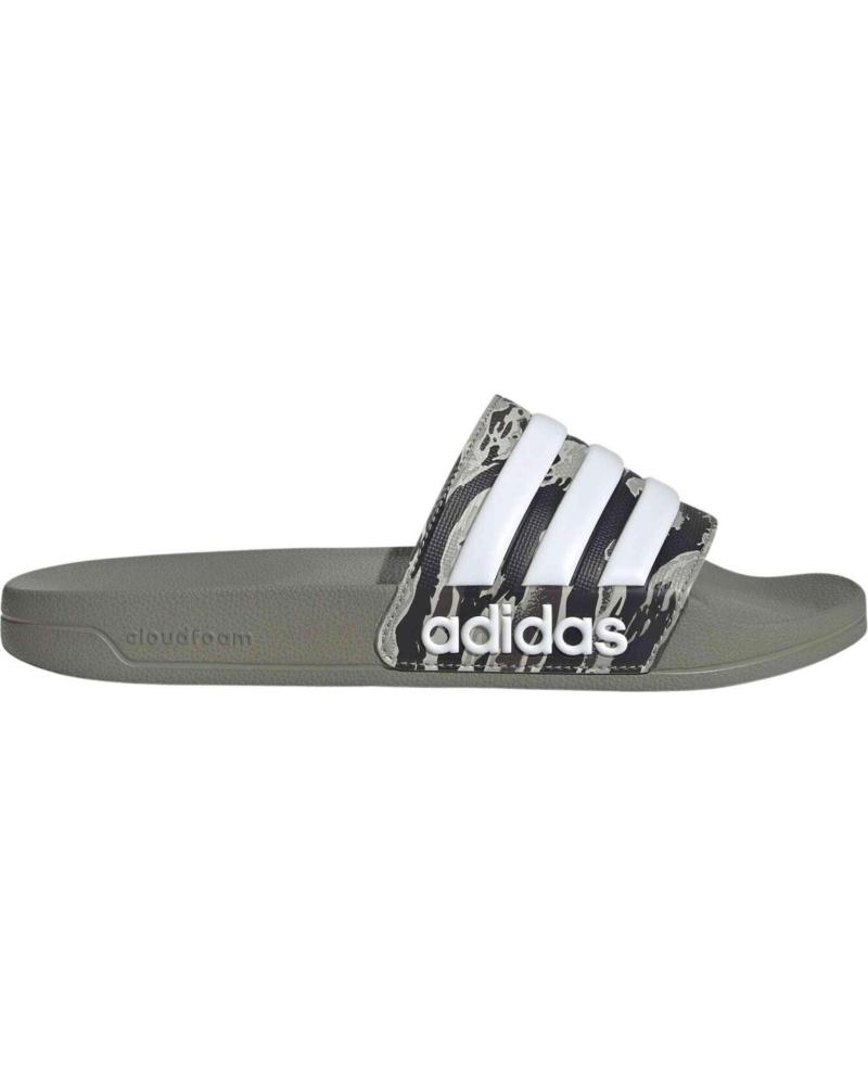 ADIDAS CHANCLAS ADILETTE AQUA CON BANDAS LATERALES GRIS