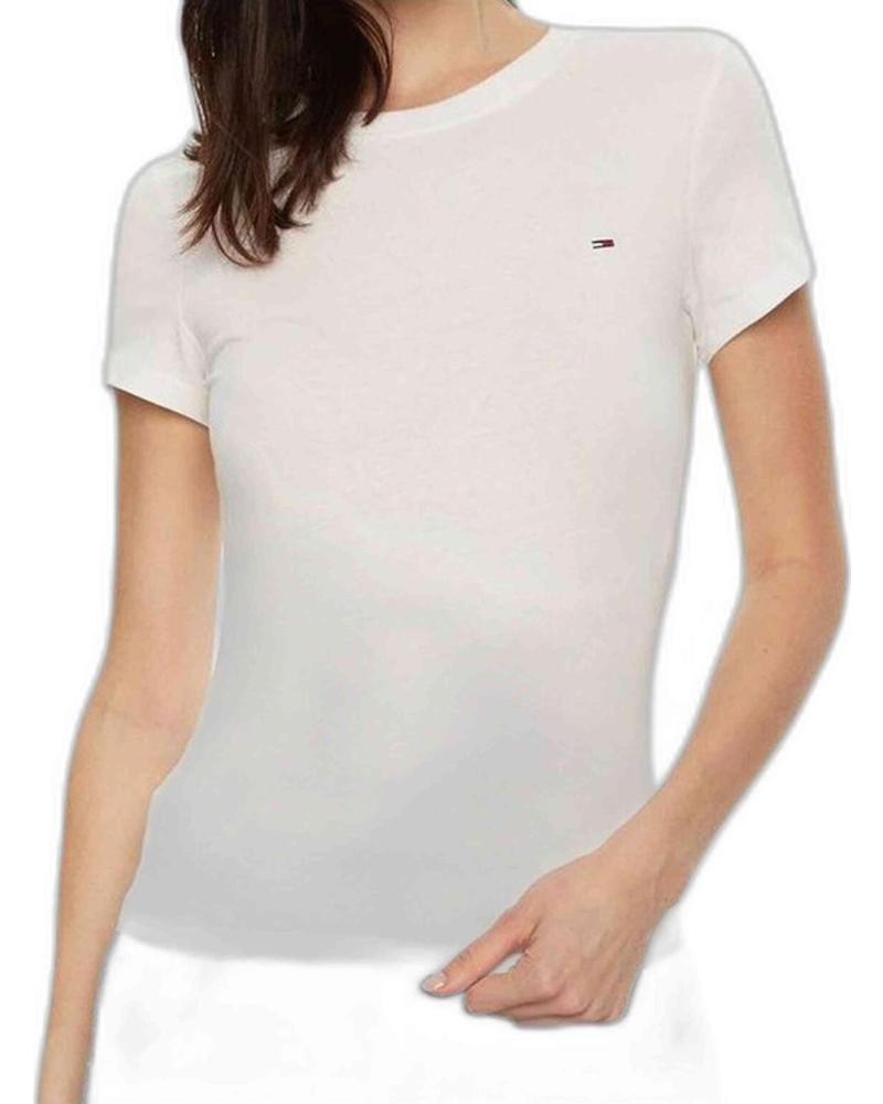 TOMMY JEANS CAMISETA TOMMY JEANS DE MANGA CORTA PARA MUJER BLANCO