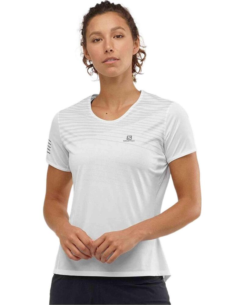 SALOMON CAMISETA TÉCNICA DE MANGA CORTA SALOMON BLANCO