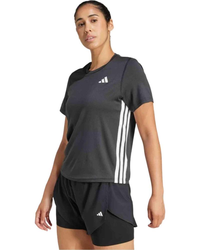 ADIDAS CAMISETA ADIDAS RUN FAST MANGA CORTA MUJER NEGRA NEGRO