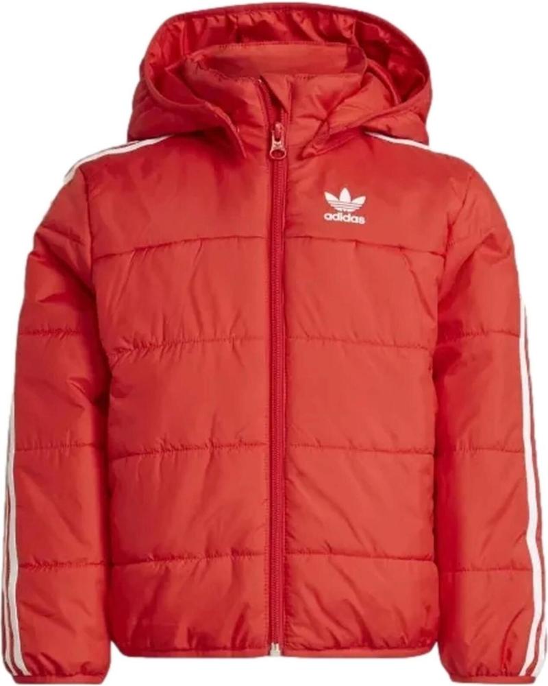 ADIDAS CHAQUETA ACOLCHADA CON CAPUCHA ADIDAS ORIGINALS PARA NIÑOS ROJO